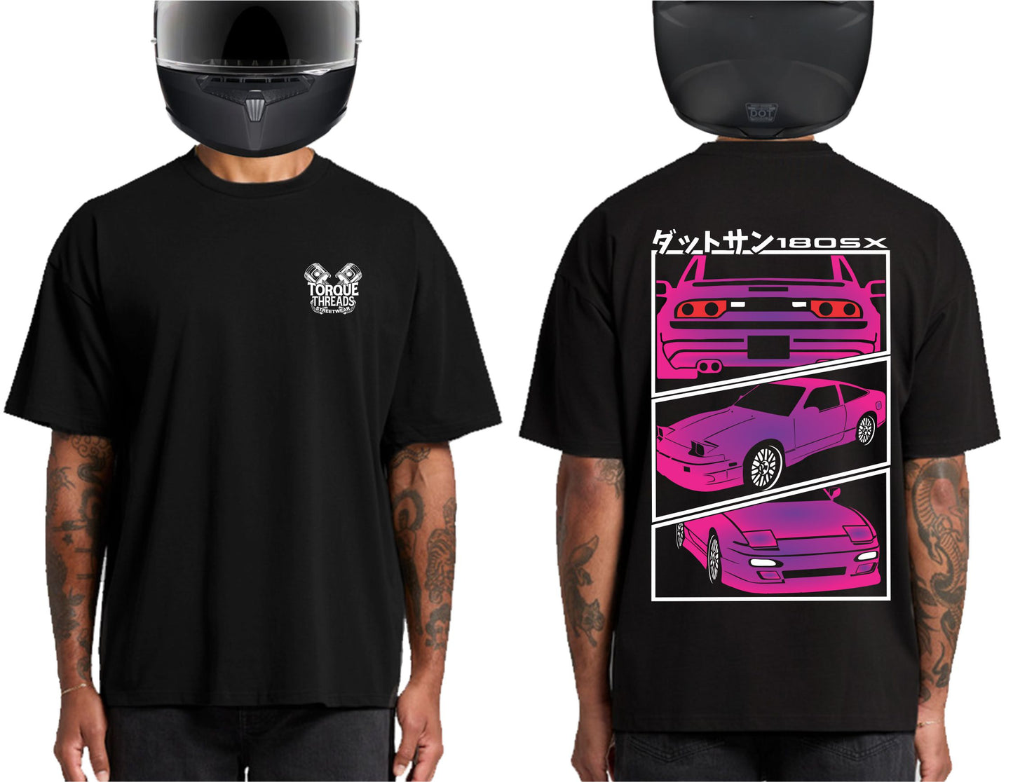 NISSAN S13 180SX PINK | HEAVY OVERSIZED TSHIRT