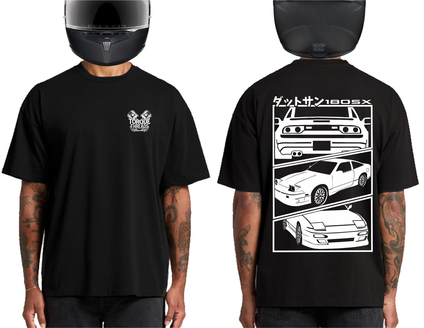 NISSAN S13 180SX WHITE | HEAVY OVERSIZED TSHIRT