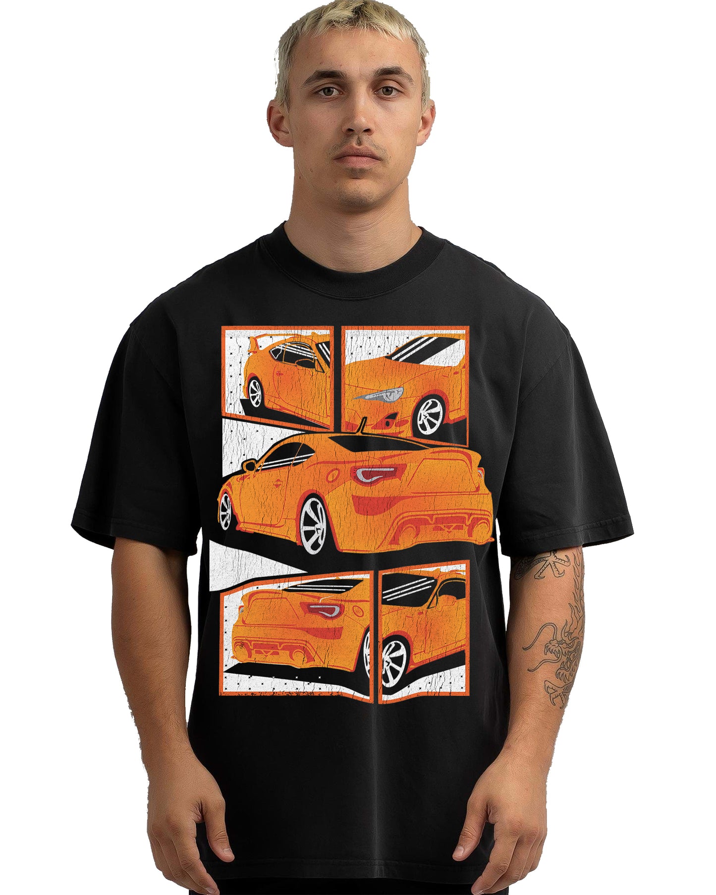 VINTAGE FADED TSHIRT | TOYOTA 86 ORANGE