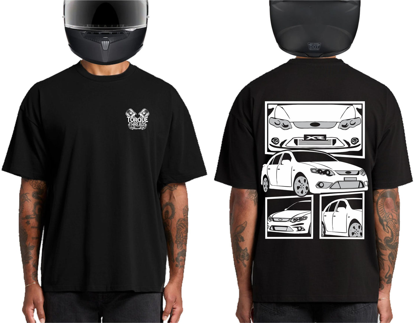 FORD FG FALCON WHITE | HEAVY OVERSIZED TSHIRT