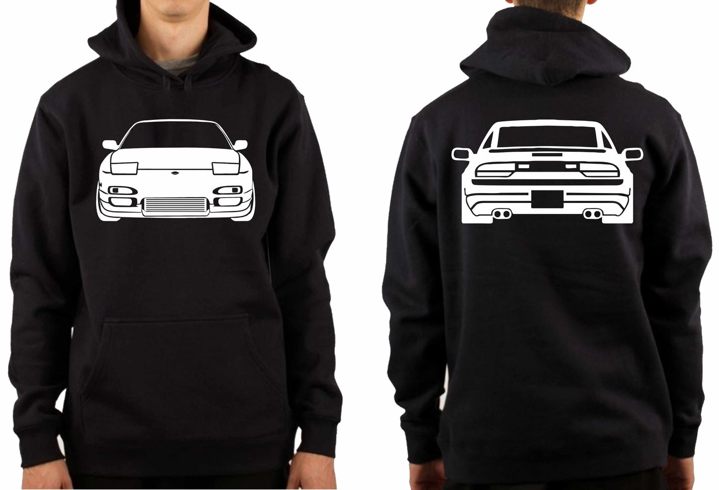 NISSAN S13 180SX FRONT & BACK | PULLOVER HOODIE