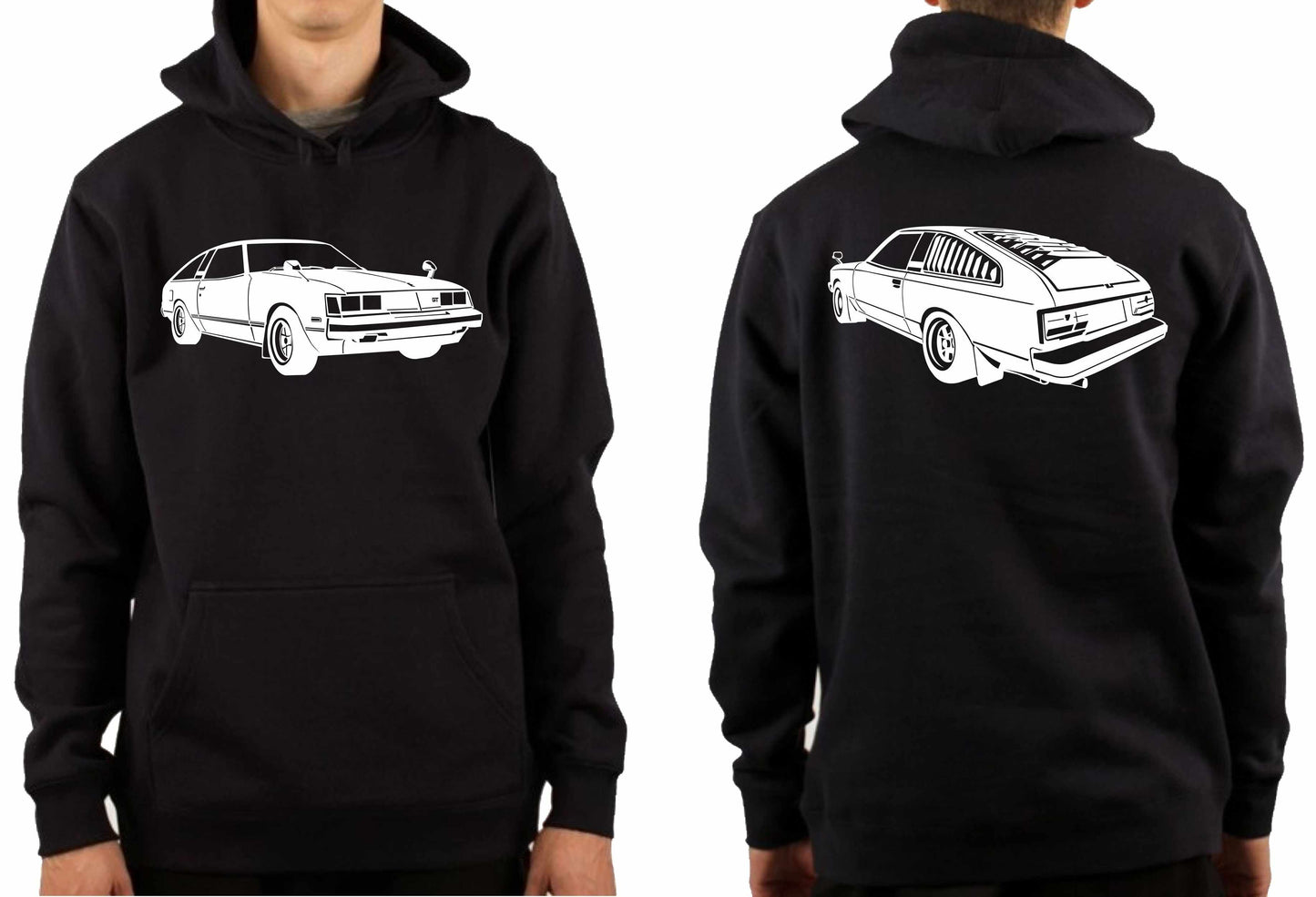 TOYOTA CELICA RA55 GT FRONT & BACK | PULLOVER HOODIE