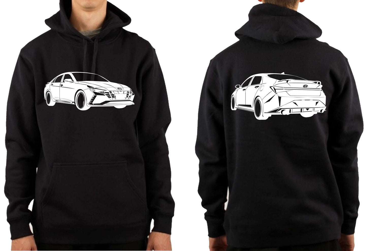 HYUNDAI i30N FACELIFT FRONT & BACK | PULLOVER HOODIE