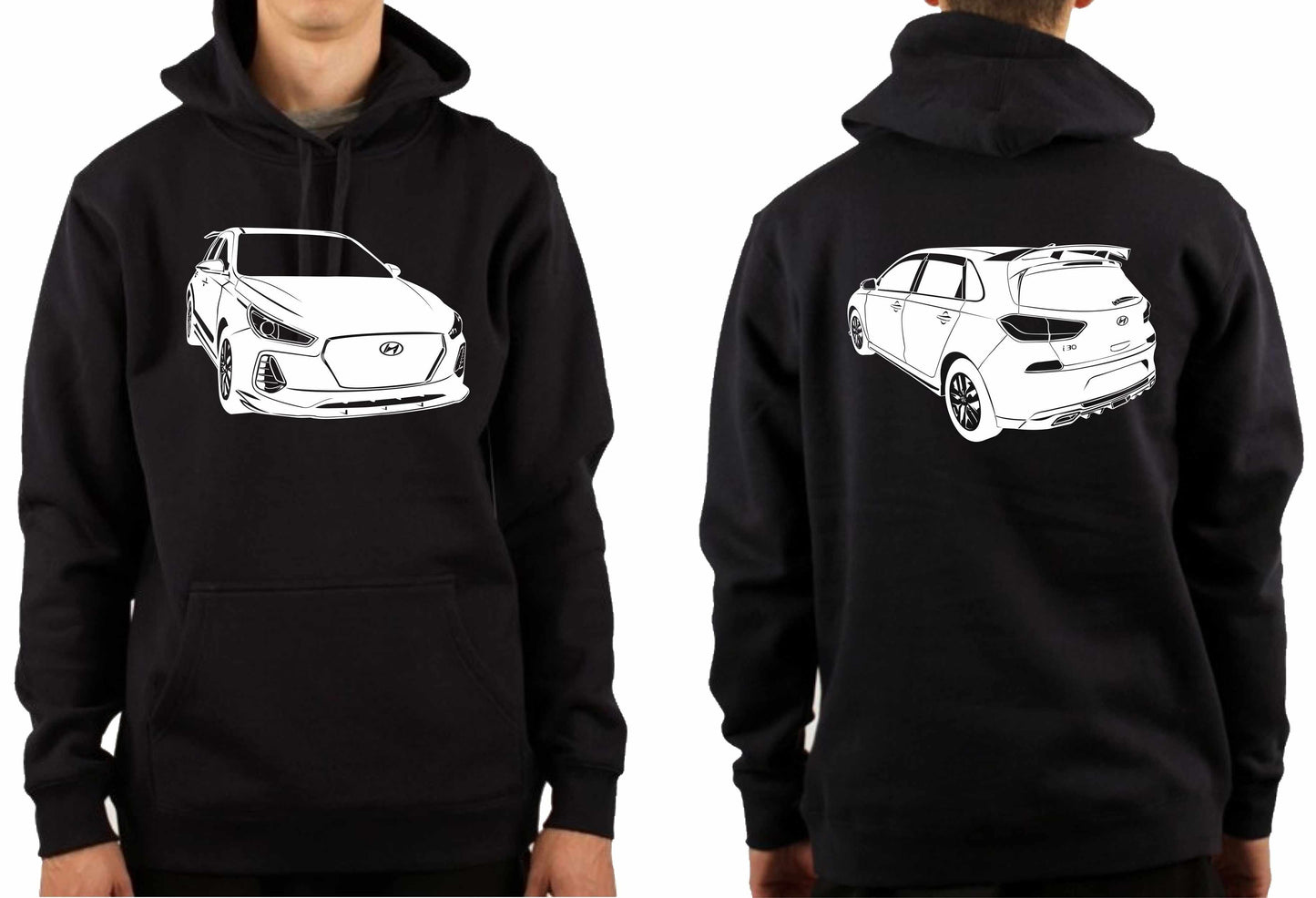 HYUNDAI i30N FRONT & BACK | PULLOVER HOODIE