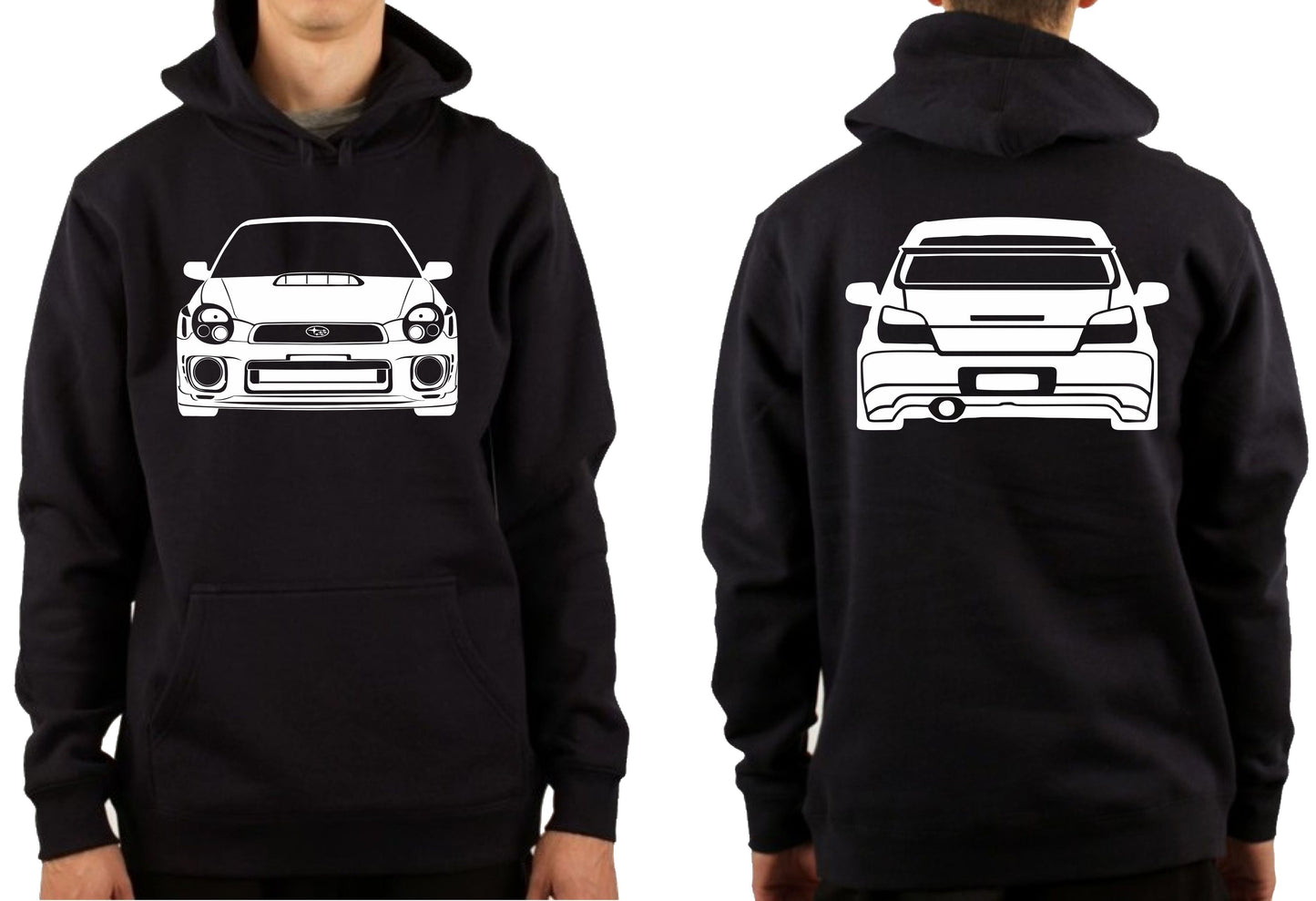 SUBARU WRX BUG EYE FRONT & BACK | PULLOVER HOODIE