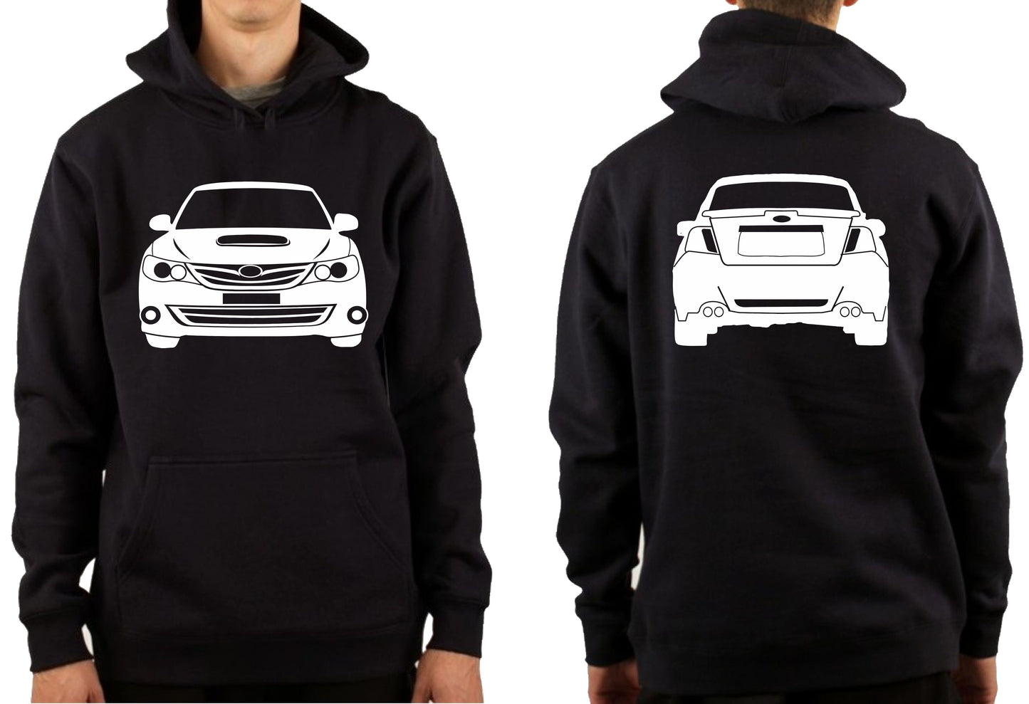 SUBARU WRX MY10 NARROW BODY FRONT & BACK | PULLOVER HOODIE