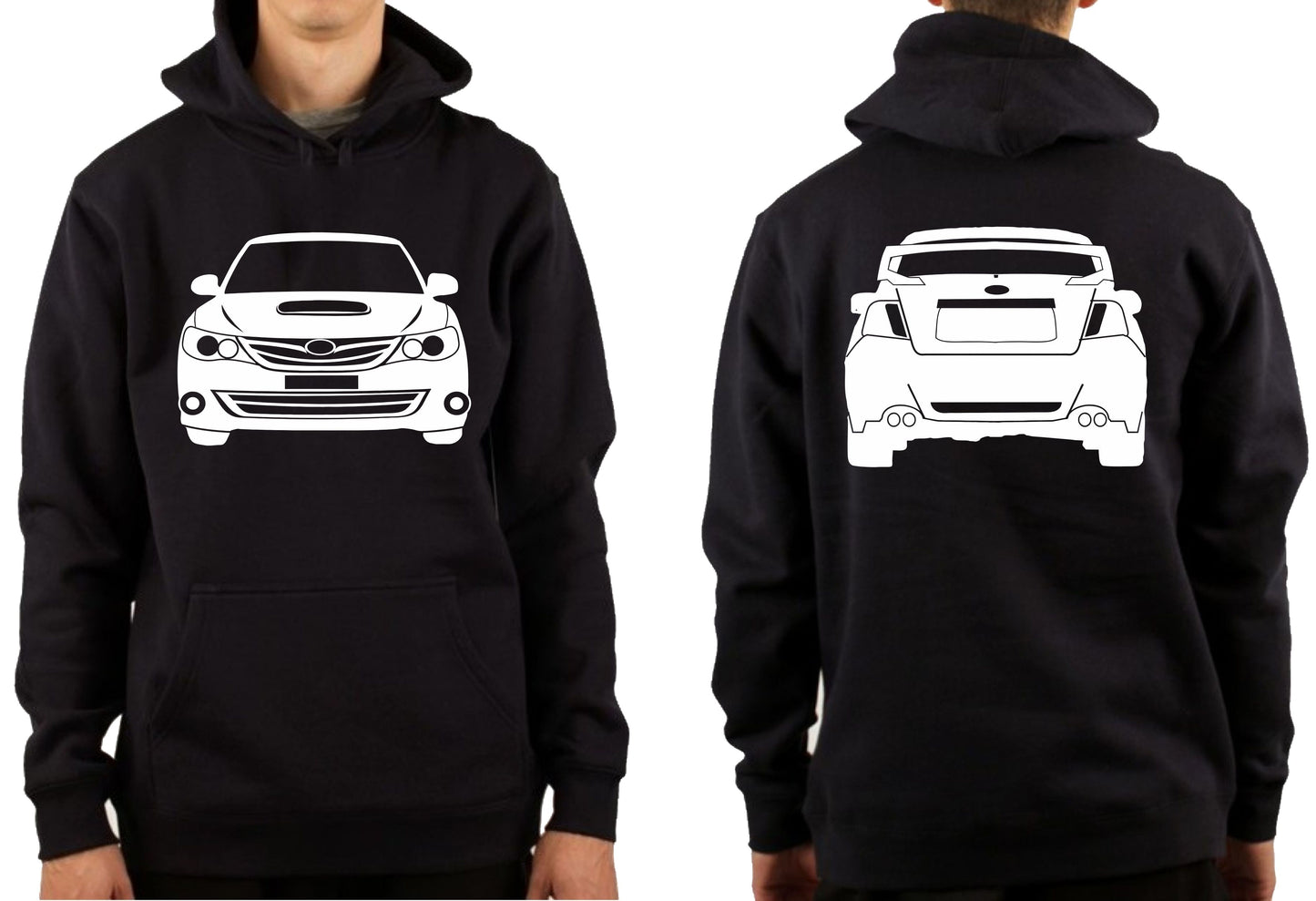 SUBARU WRX STi MY10 NARROW BODY FRONT & BACK | PULLOVER HOODIE