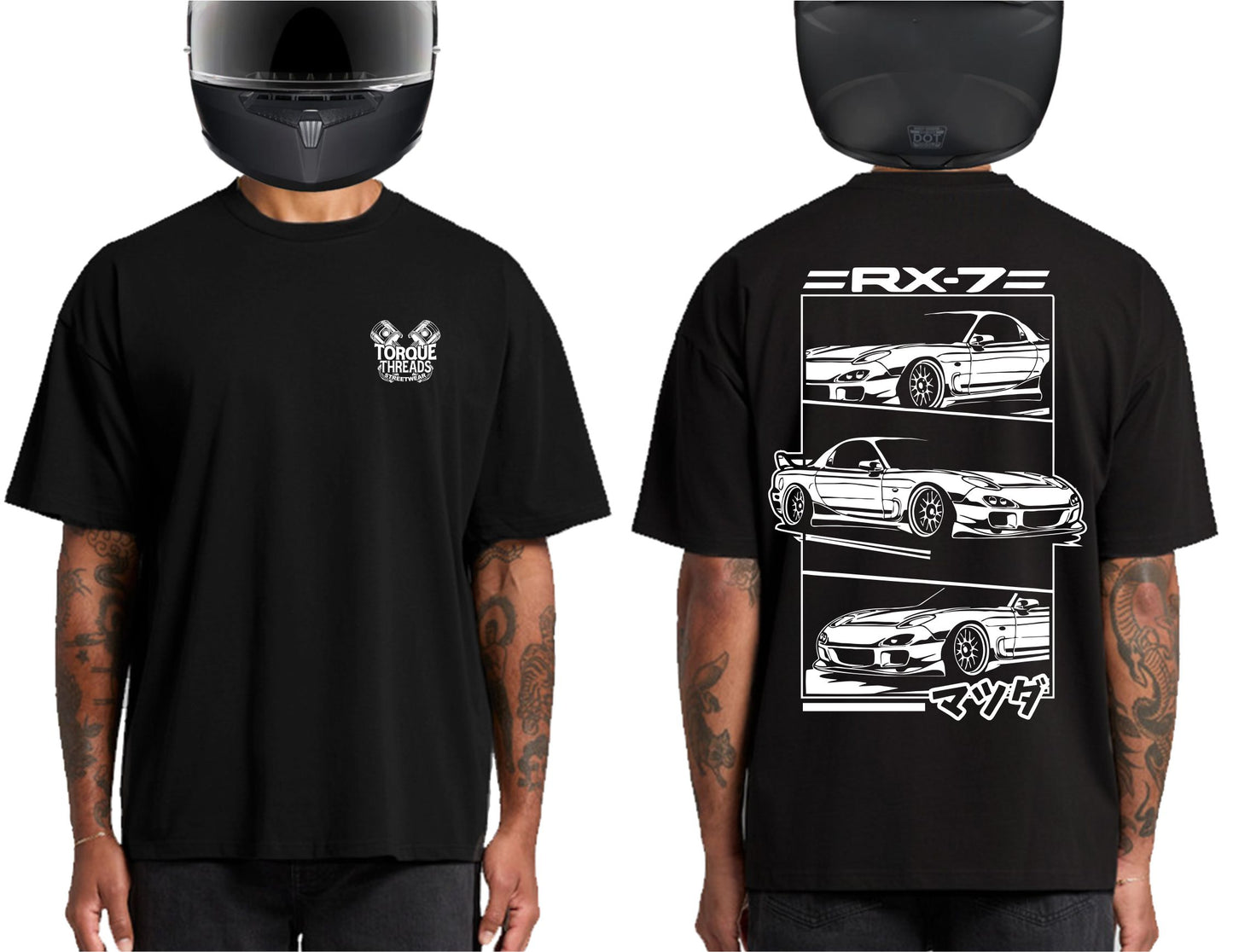 MAZDA RX7 FD WHITE | HEAVY OVERSIZED TSHIRT
