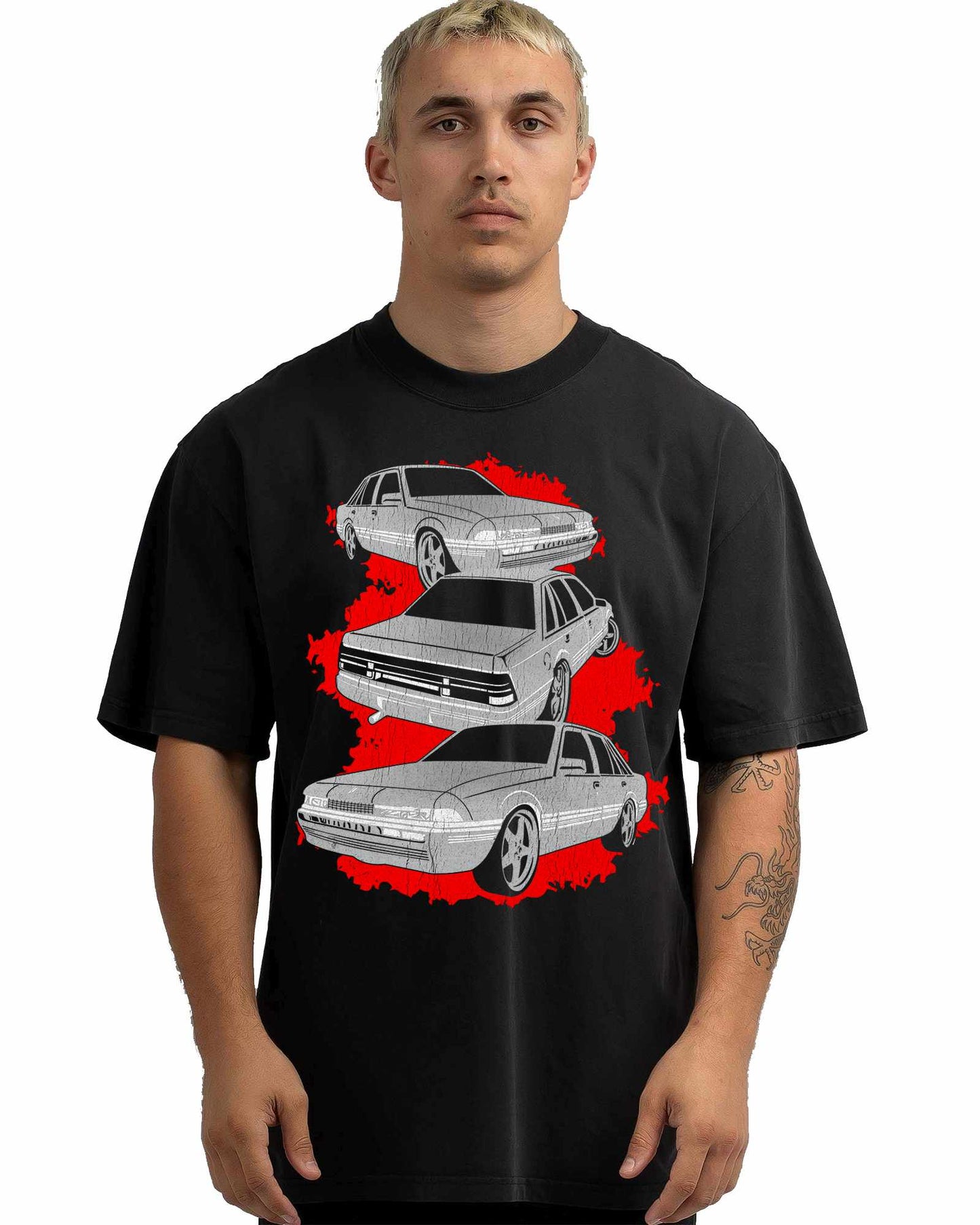 VINTAGE FADED TSHIRT | HOLDEN VL COMMODORE GRAY
