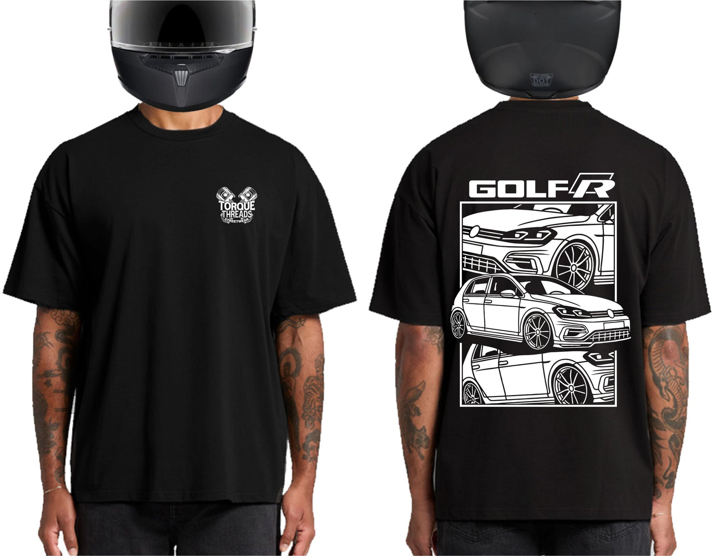 VOLSWAGEN GOLF R32 WHITE | HEAVY OVERSIZED TSHIRT