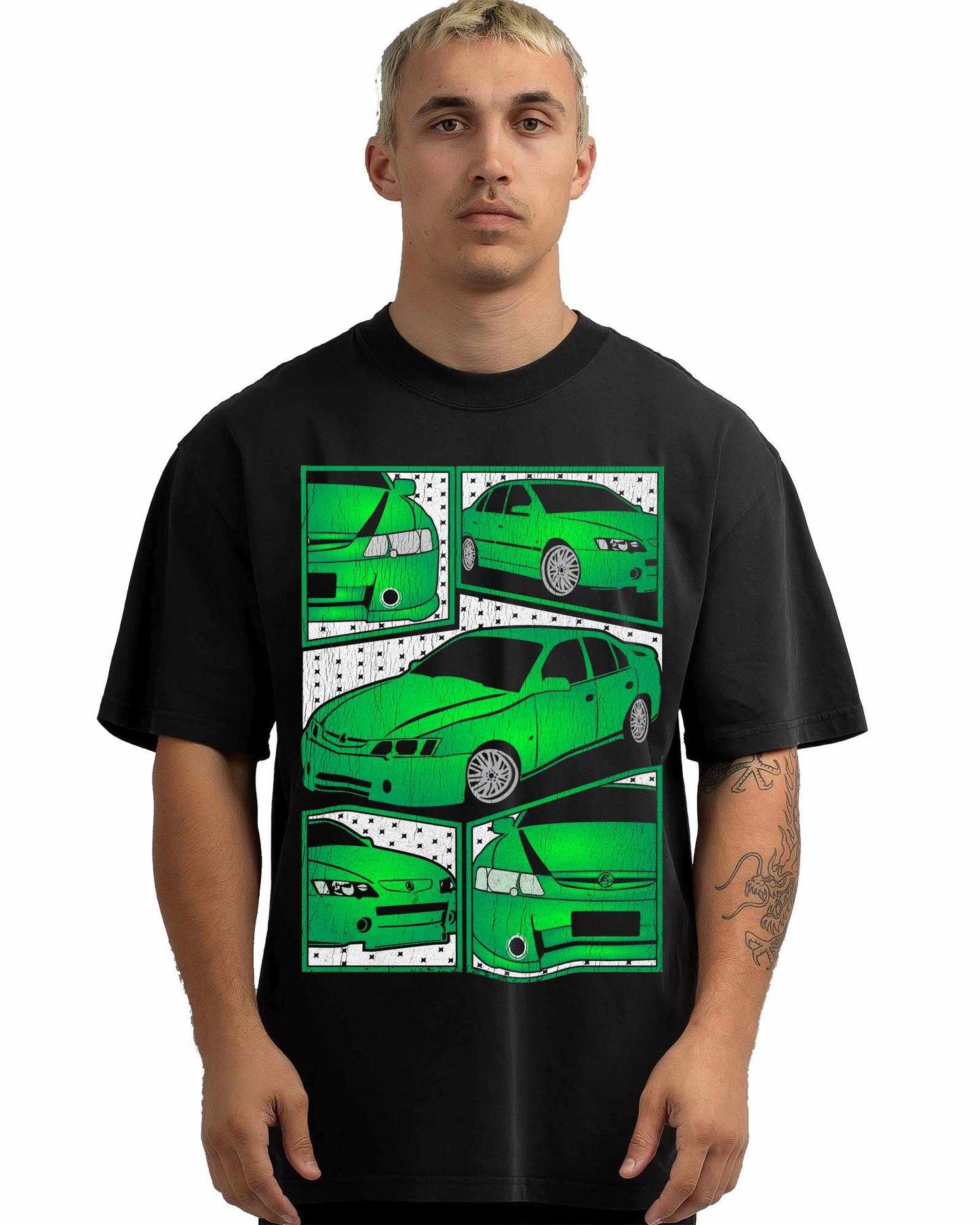VINTAGE FADED TSHIRT | HOLDEN VY VZ COMMODORE GREEN