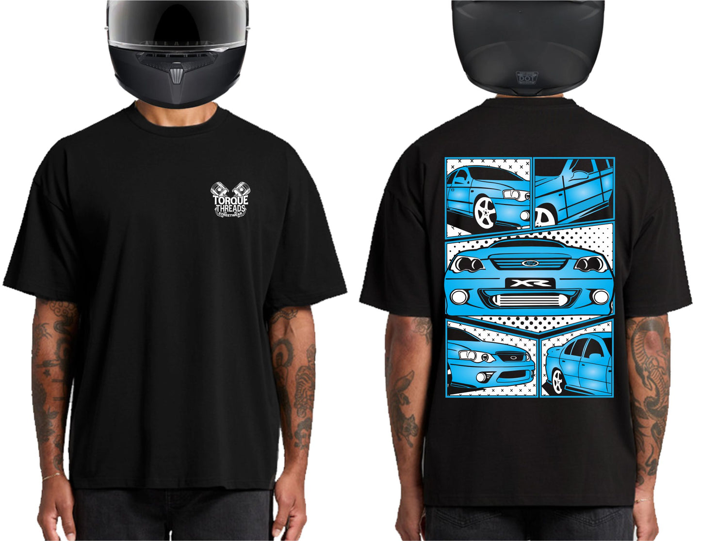 FORD BA BF FALCON BLUE | HEAVY OVERSIZED TSHIRT