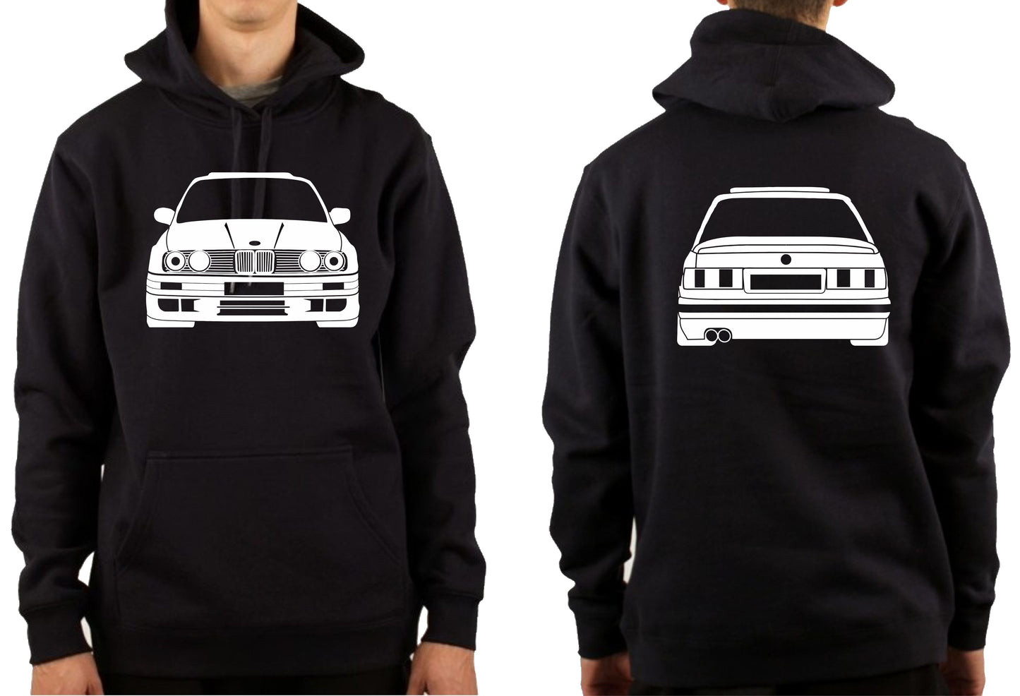 BMW e30 Front & Back | PULLOVER HOODIE
