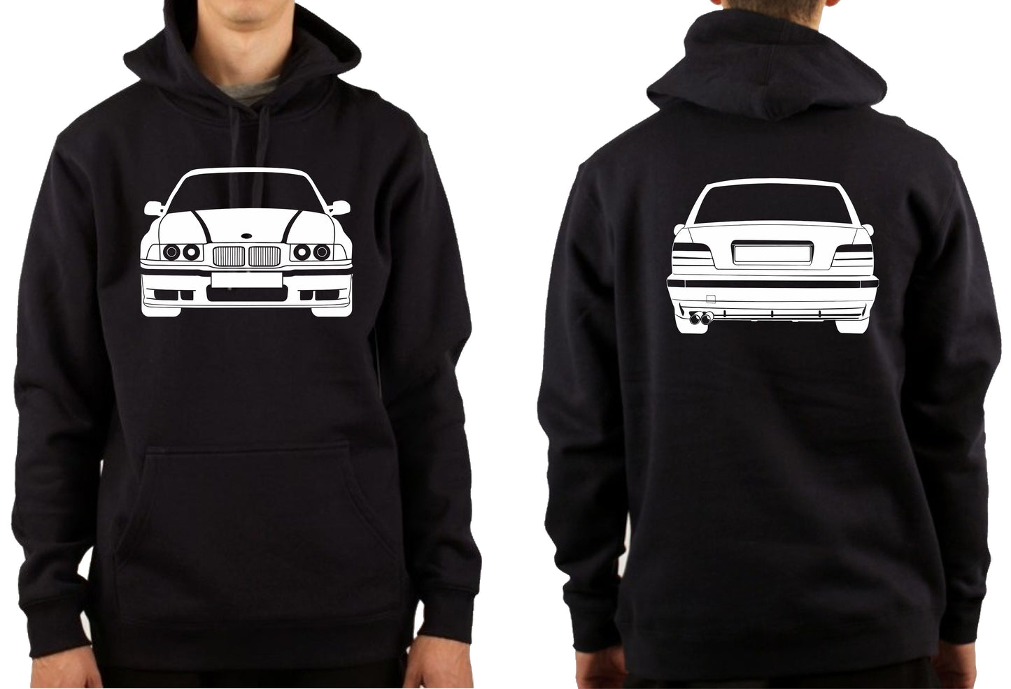BMW e36 Front & Back | PULLOVER HOODIE