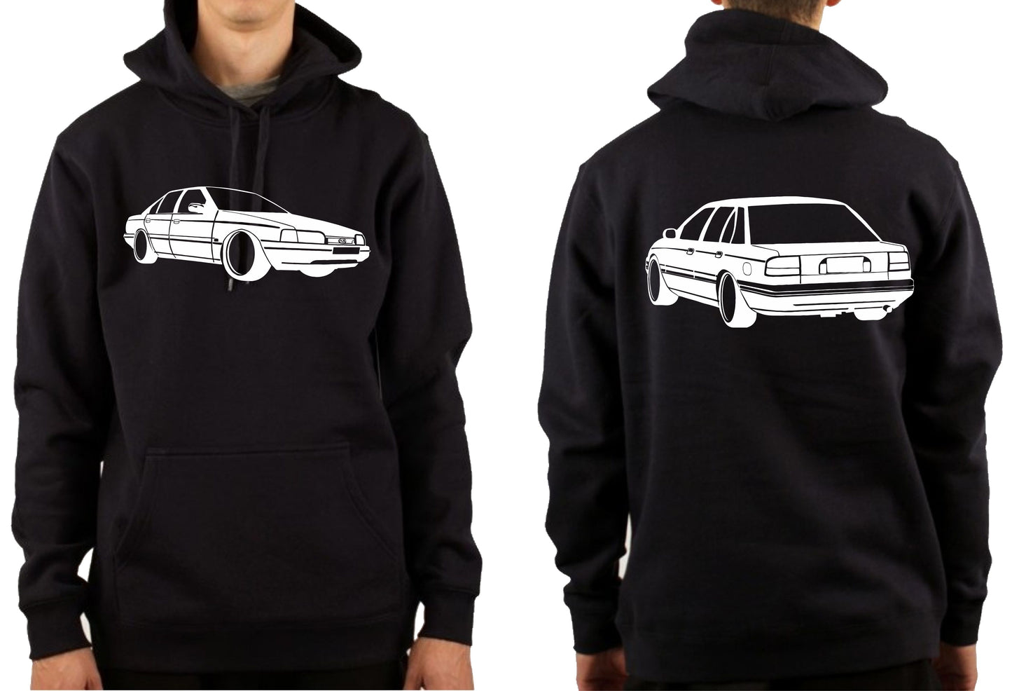 FORD FALCON EA EB ED GHIA FRONT & BACK | PULLOVER HOODIE