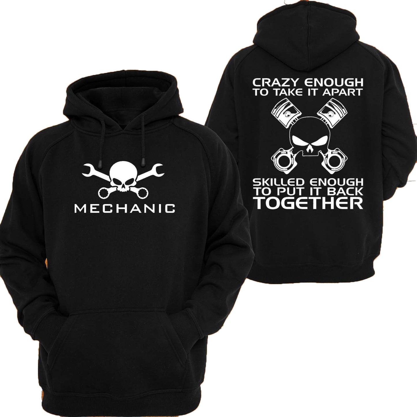MECHANIC SKULL | PULLOVER HOODIE