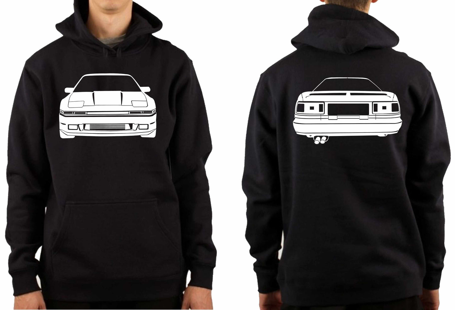 TOYOTA SUPRA A70 FRONT & BACK | PULLOVER HOODIE