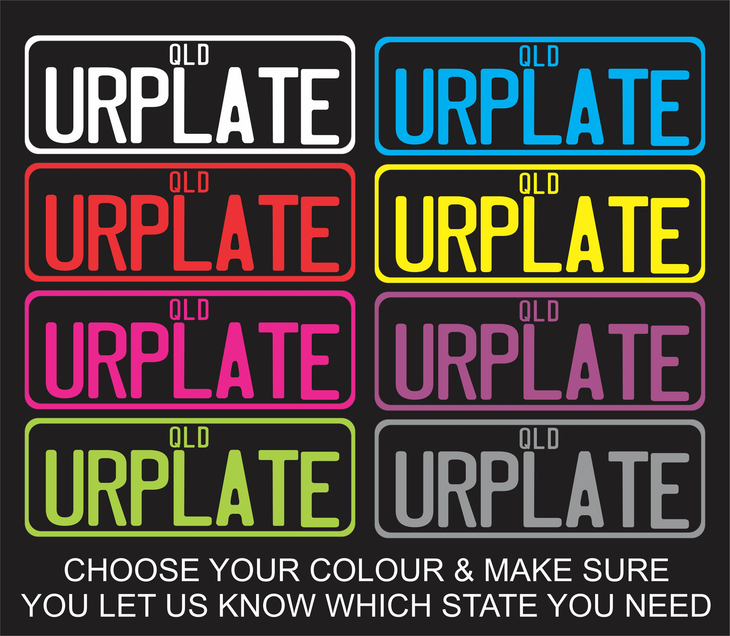 CUSTOM NUMBER PLATE FRONT & BACK | PULLOVER HOODIE