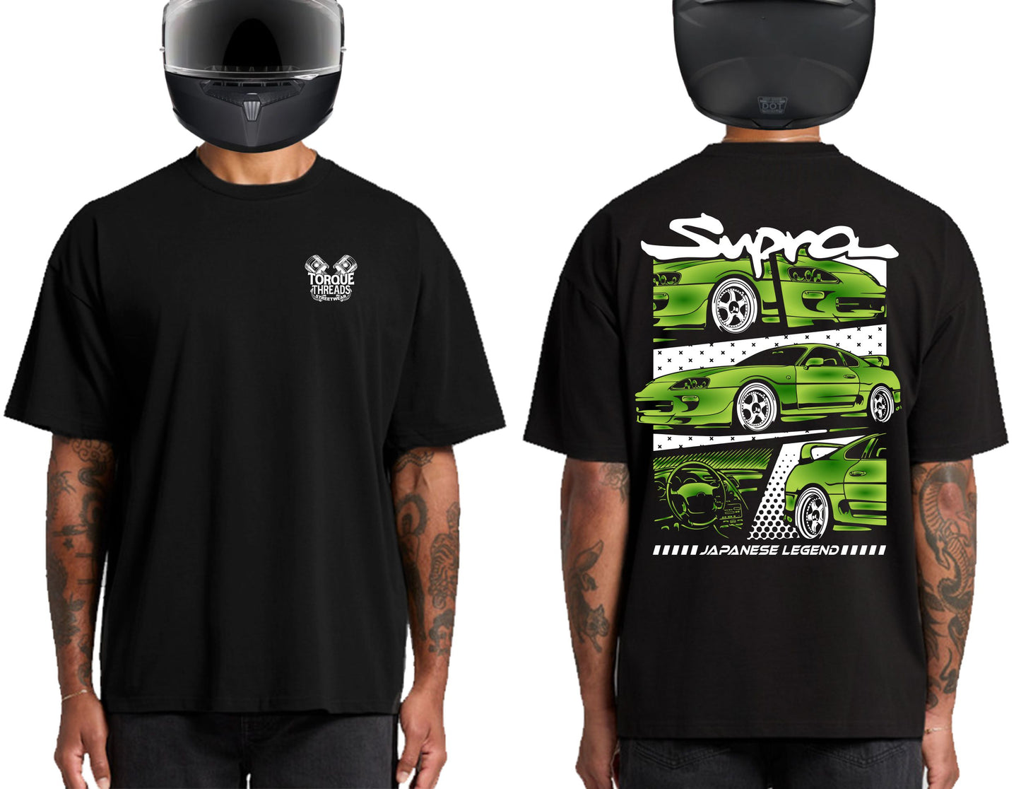 TOYOTA SUPRA GREEN | HEAVY OVERSIZED TSHIRT