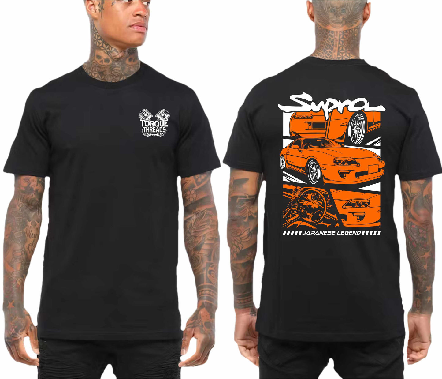 TOYOTA SUPRA ORANGE | COMIC STYLE TSHIRT