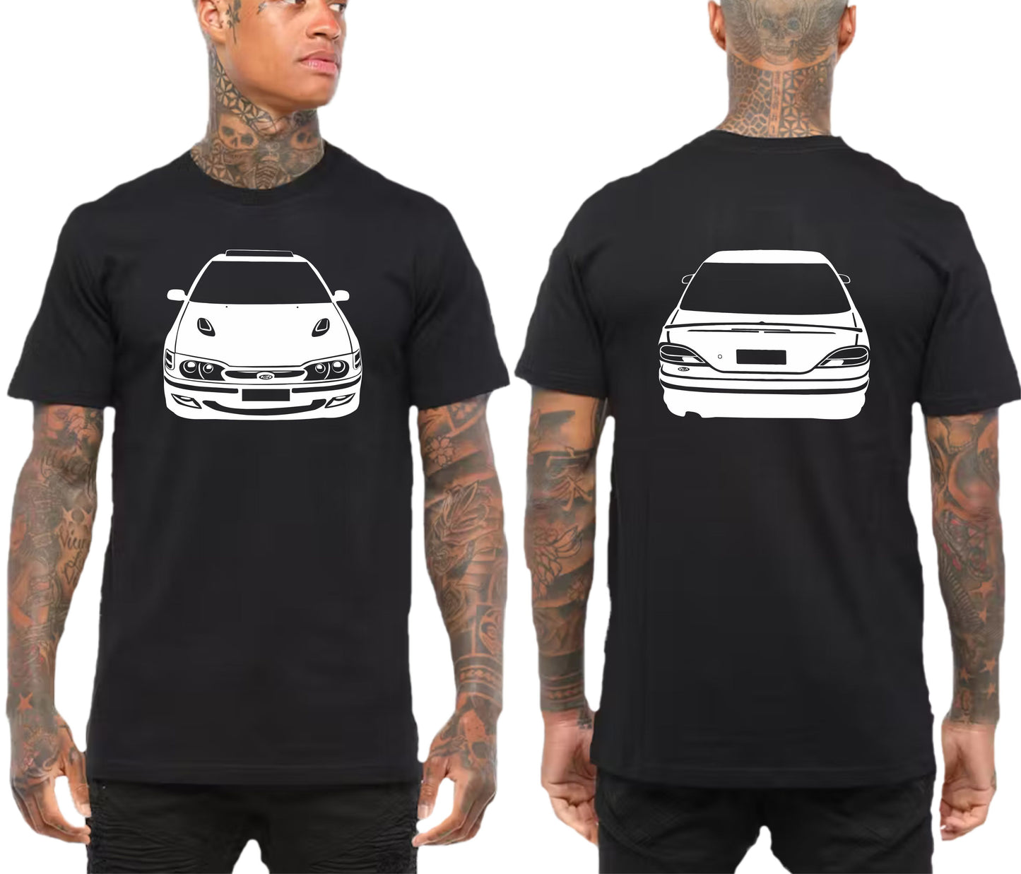 FORD EF EL FACLCON XR FRONT & BACK | TSHIRT or MUSCLE TANK