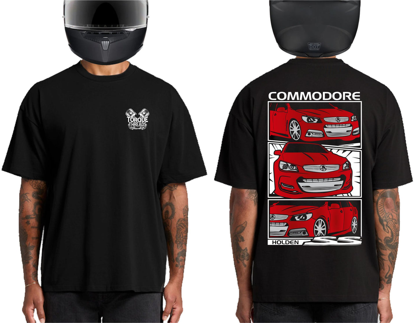 HOLDEN VF COMMODORE RED | HEAVY OVERSIZED TSHIRT