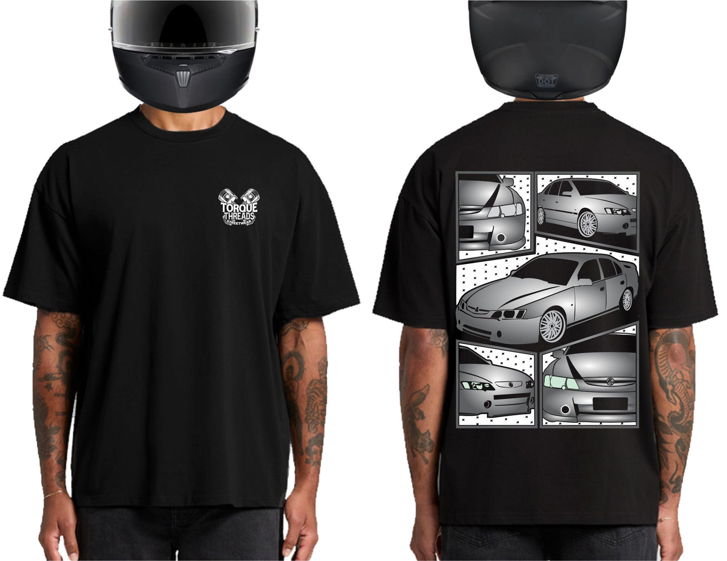 HOLDEN VY VZ COMMODORE GRAY | HEAVY OVERSIZED TSHIRT