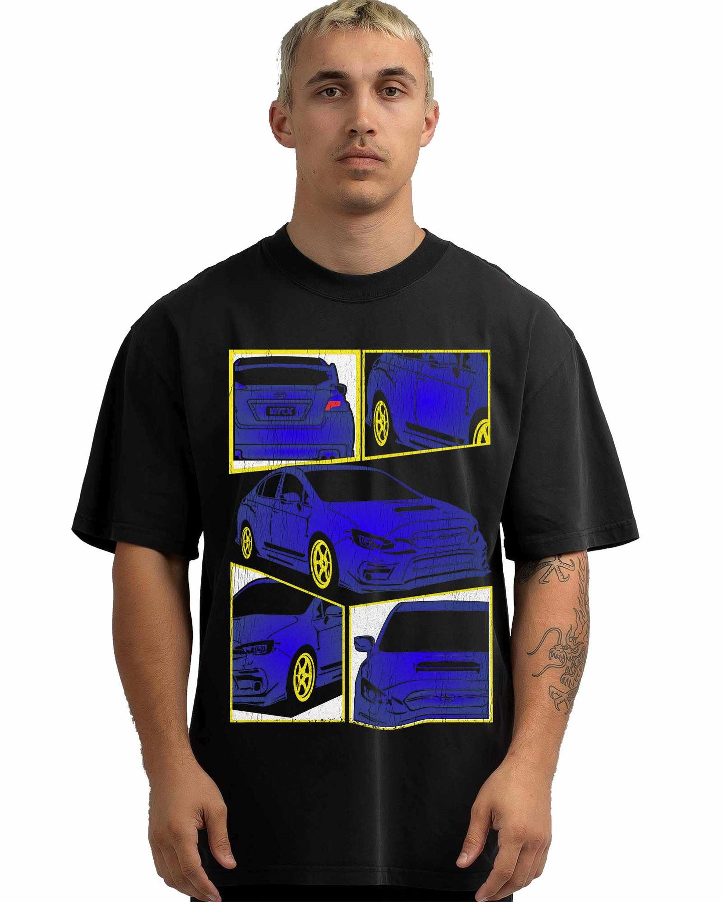 VINTAGE FADED TSHIRT | SUBARU WRX STI 2020 BLUE