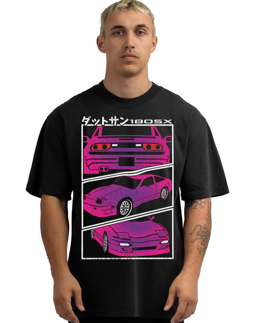 VINTAGE FADED TSHIRT | NISSAN S13 180SX PINK