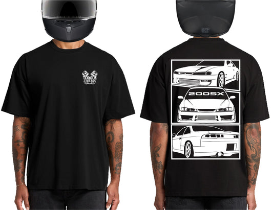 NISSAN S14 200SX WHITE | HEAVY OVERSIZED TSHIRT