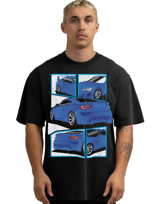 VINTAGE FADED TSHIRT | TOYOTA 86 BLUE