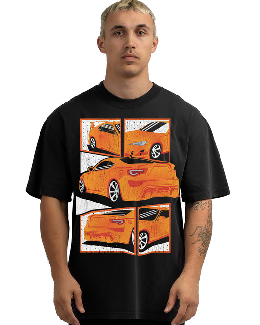 VINTAGE FADED TSHIRT | TOYOTA 86 ORANGE
