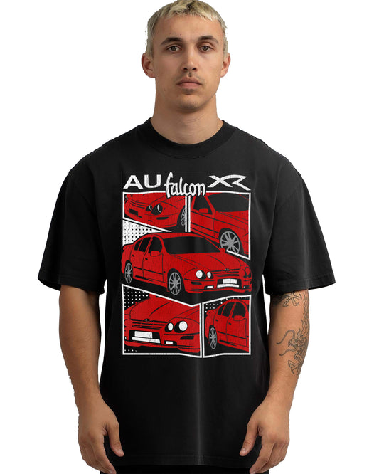 VINTAGE FADED TSHIRT | FORD AU FALCON RED