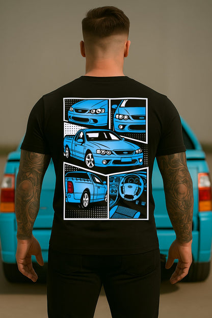 FORD BA BF FALCON UTE | COMIC STYLE TSHIRT