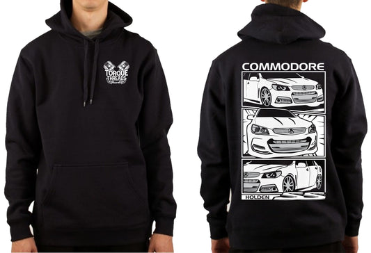 HOLDEN VF COMMODORE WHITE COMIC STYLE HOODIE