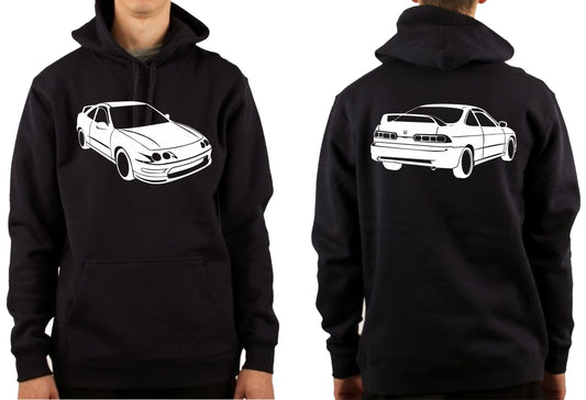 HONDA INTEGRA DC2 FRONT & BACK | PULLOVER HOODIE