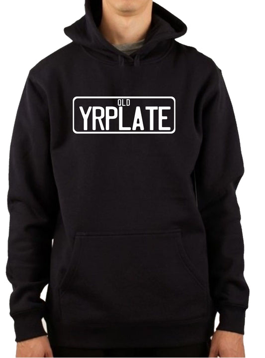 CUSTOM NUMBER PLATE | PULLOVER HOODIE