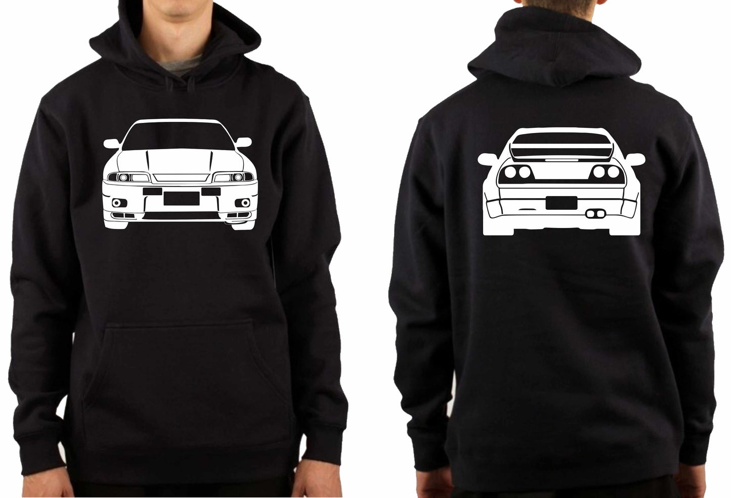 NISSAN R33 SKYLINE FRONT & BACK | PULLOVER HOODIE
