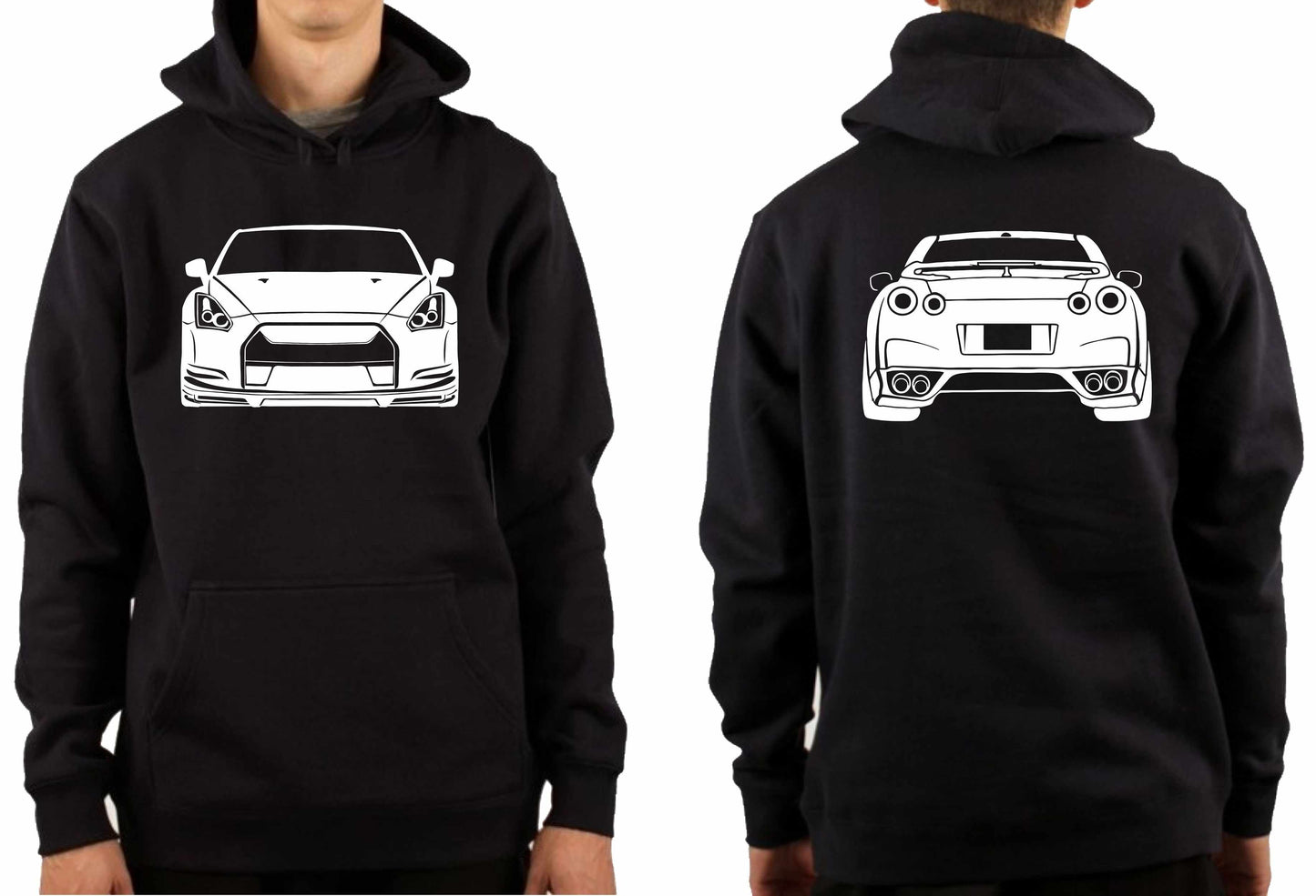 NISSAN R35 SKYLINE FRONT & BACK | PULLOVER HOODIE