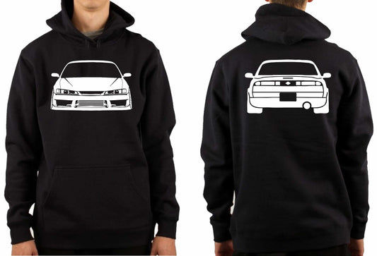 NISSAN S14 200SX S1 FRONT & BACK | PULLOVER HOODIE