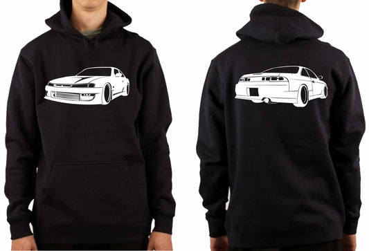 NISSAN S14 200SX S2 FRONT & BACK | PULLOVER HOODIE