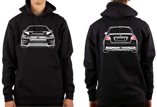 SUBARU WRX 2015 *NEW STYLE* FRONT & BACK | PULLOVER HOODIE