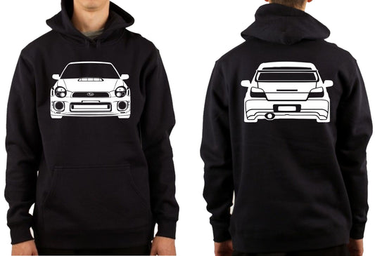 SUBARU WRX BUG EYE FRONT & BACK | PULLOVER HOODIE