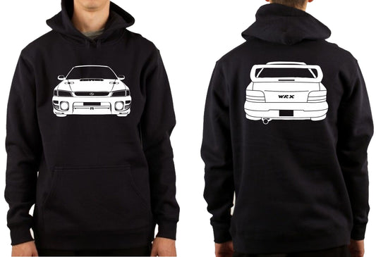 SUBARU WRX GC8 FRONT & BACK | PULLOVER HOODIE
