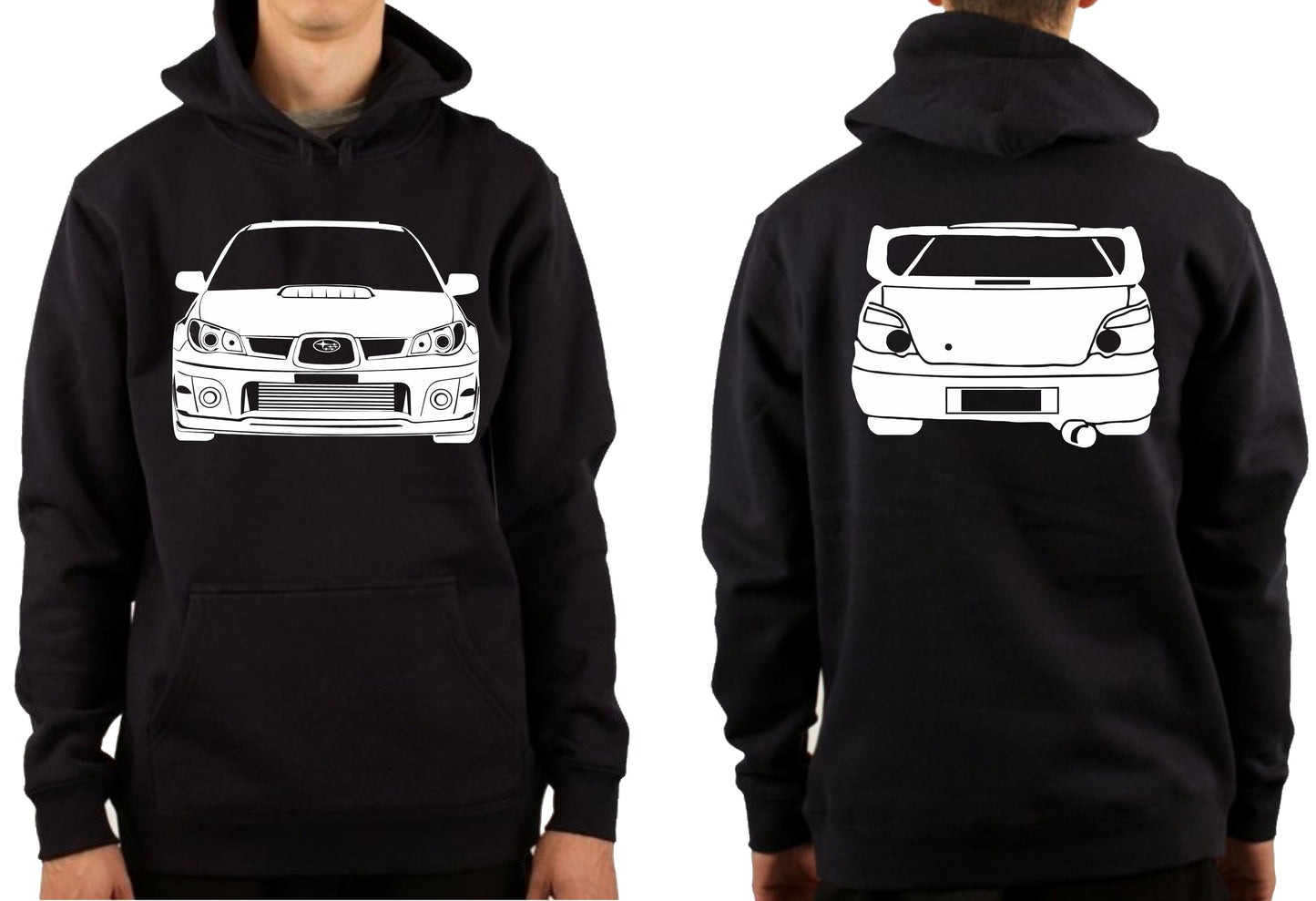 SUBARU WRX HAWK EYE FRONT & BACK | PULLOVER HOODIE