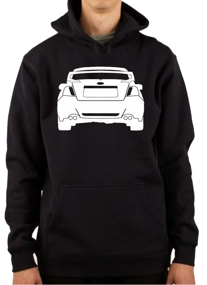 SUBARU WRX STI MY10 WIDE BODY (BACK) | PULLOVER HOODIE