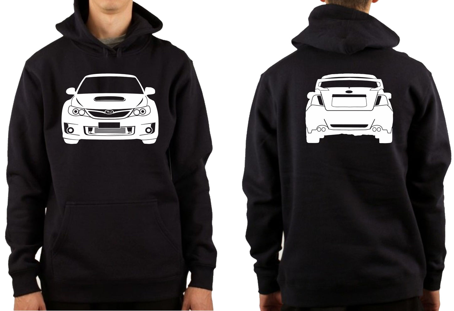 SUBARU WRX MY10 WIDE BODY FRONT & BACK | PULLOVER HOODIE