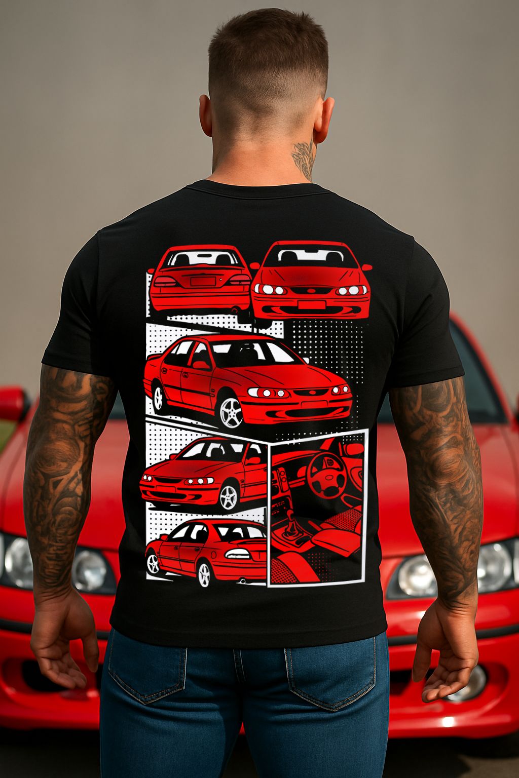 FORD EF EL FALCON XR | COMIC STYLE TSHIRT