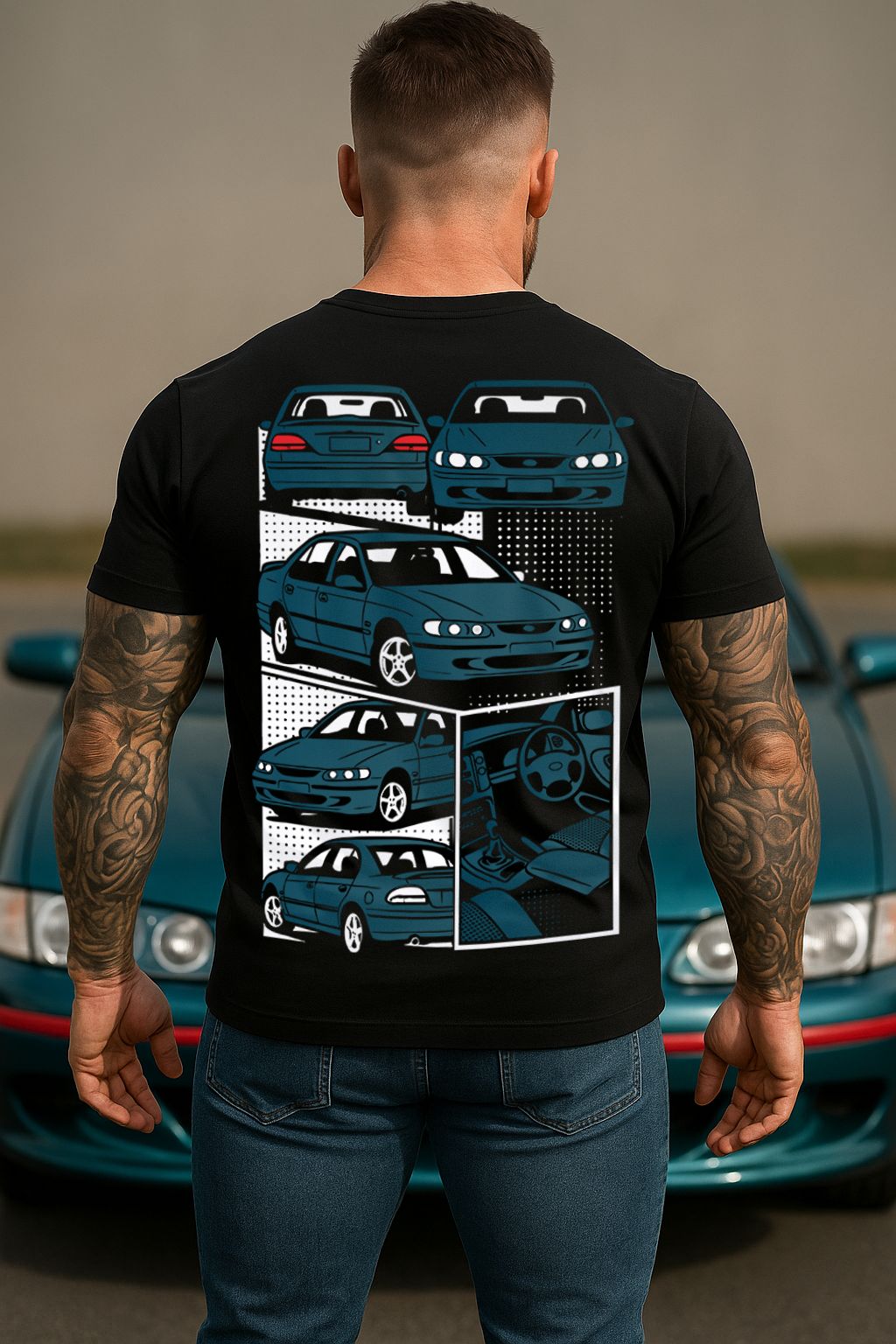 FORD EF EL FALCON XR | COMIC STYLE TSHIRT