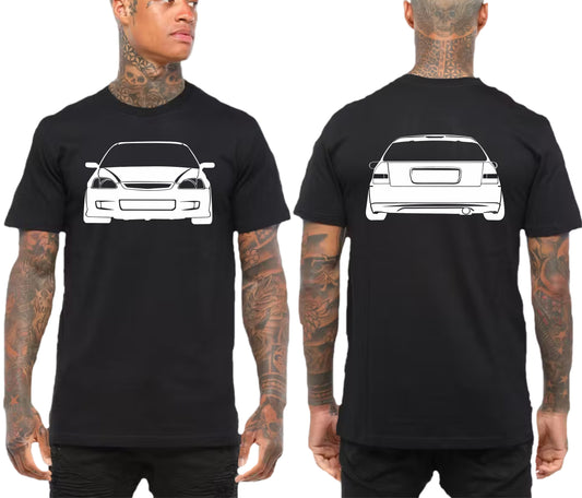 HONDA CIVIC EK EM FRONT & BACK | TSHIRT or MUSCLE TANK